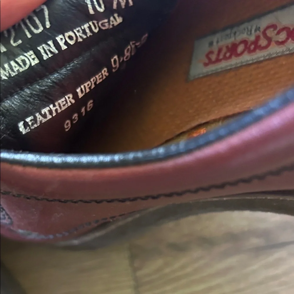 Rockport Vintage Brown Leather Lace-Up Casual Shoes !! Size 10